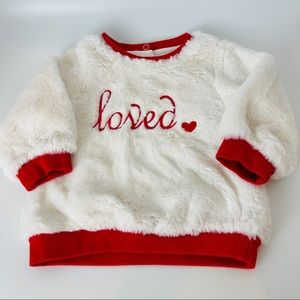 loved. Soft Faux Fur Top by First Impressions 6-9M